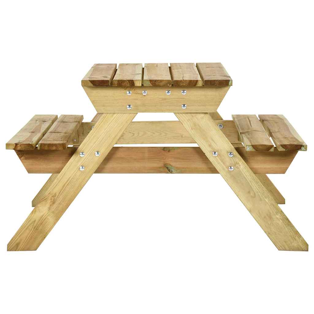 Stol za piknik s klupama 110x123x73 cm od impregnirane borovine