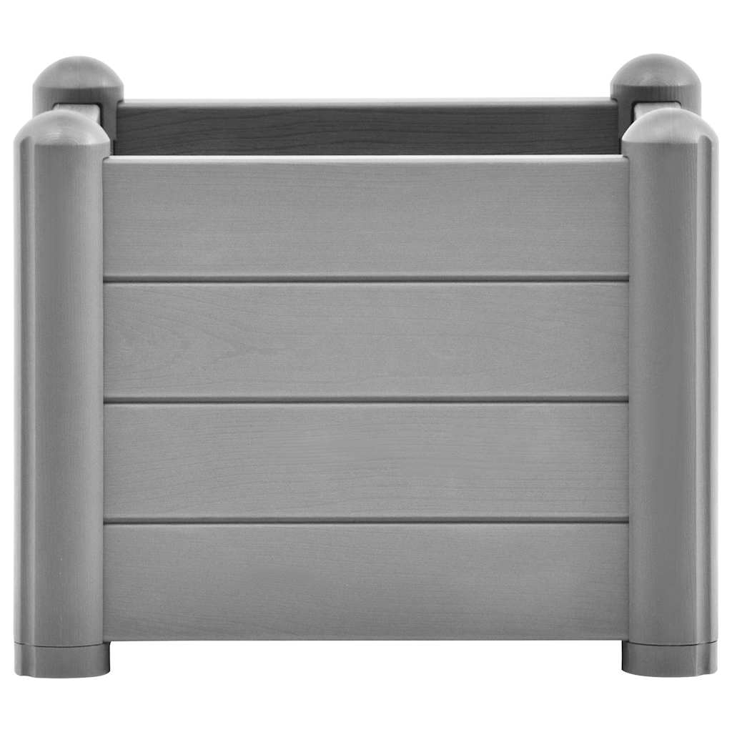 Povišena vrtna gredica PP siva boja kamena 43 x 43 x 35 cm