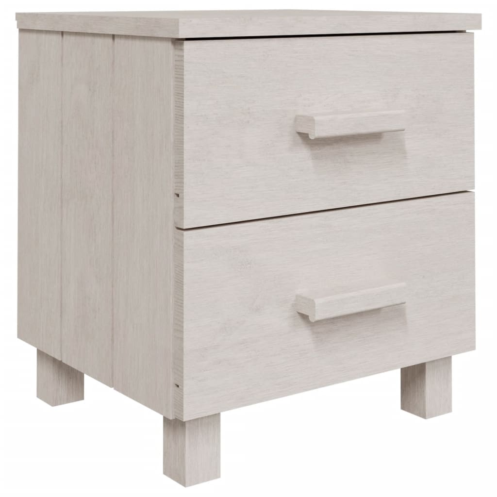 Noćni ormarići HAMAR 2 kom bijeli 40 x 35 x 44,5 cm od borovine