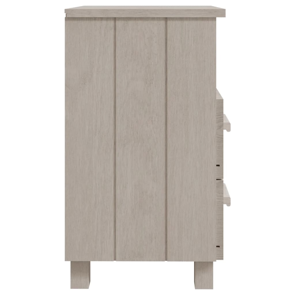 Noćni ormarići HAMAR 2 kom bijeli 40x35x62 cm masivna borovina
