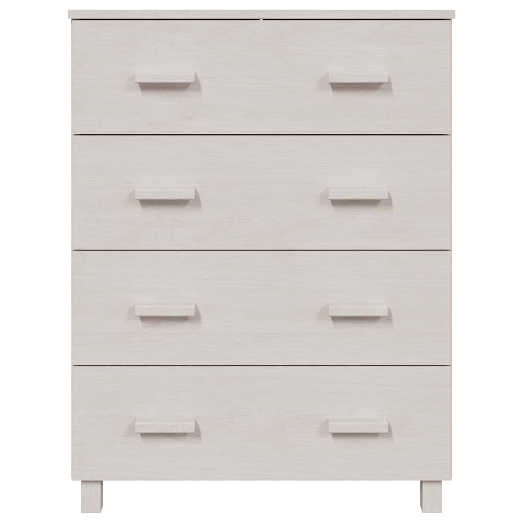 Komoda HAMAR bijela 79 x 40 x 103,5 cm od masivne borovine