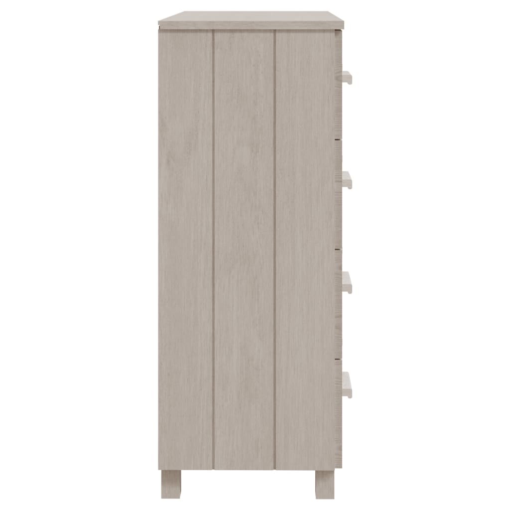 Komoda HAMAR bijela 79 x 40 x 103,5 cm od masivne borovine