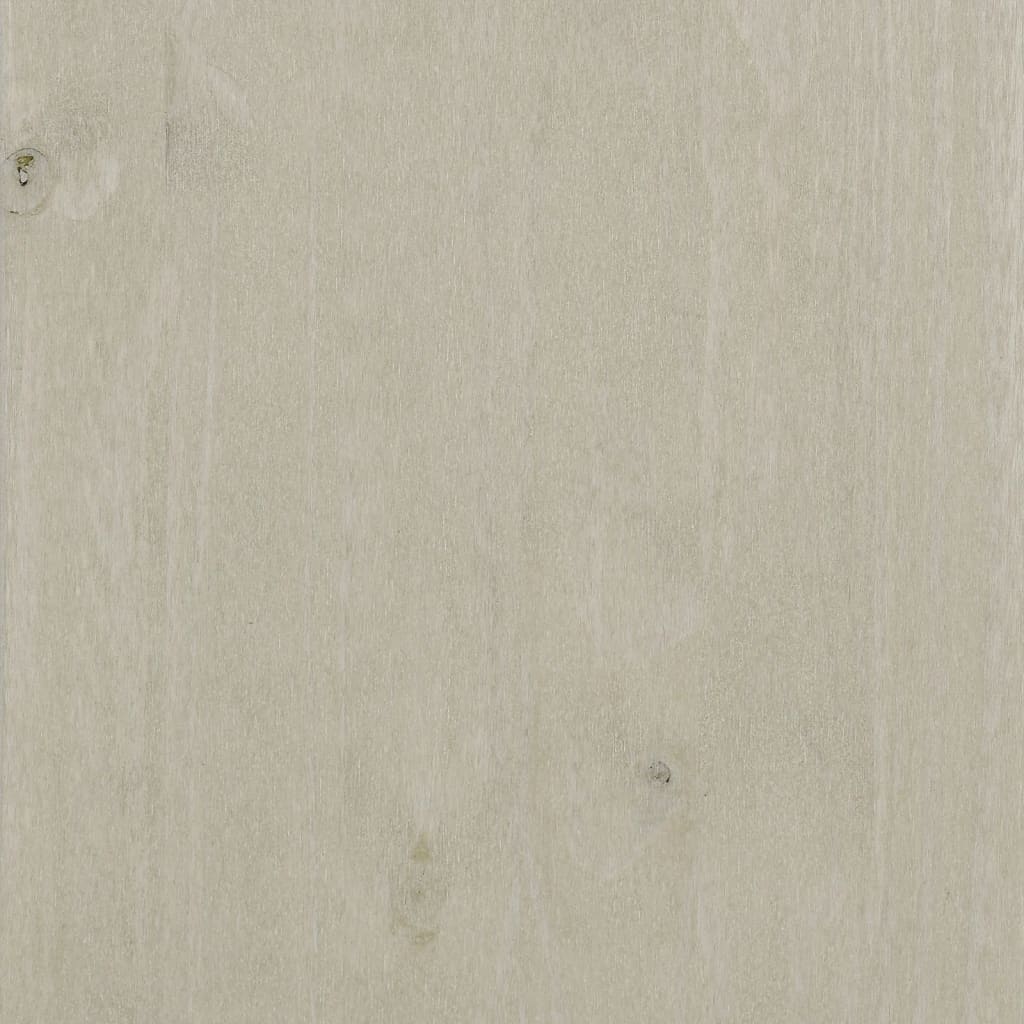 Komoda HAMAR bijela 79 x 40 x 103,5 cm od masivne borovine