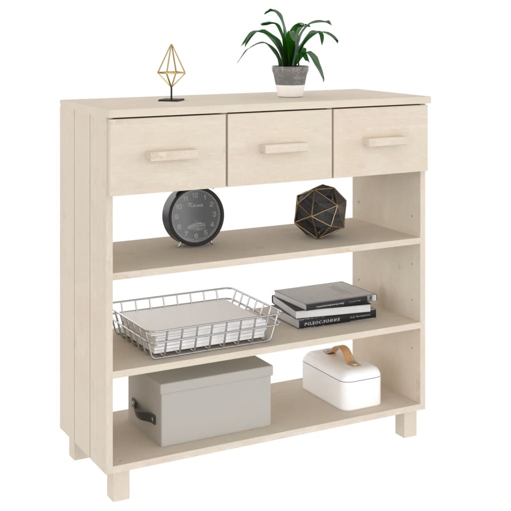 Konzolni stol HAMAR boja meda 90x35x90 cm od masivne borovine