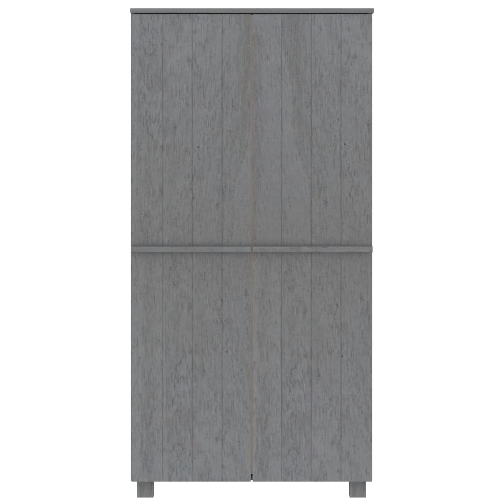 Ormar HAMAR tamnosivi 89 x 50 x 180 cm od masivne borovine