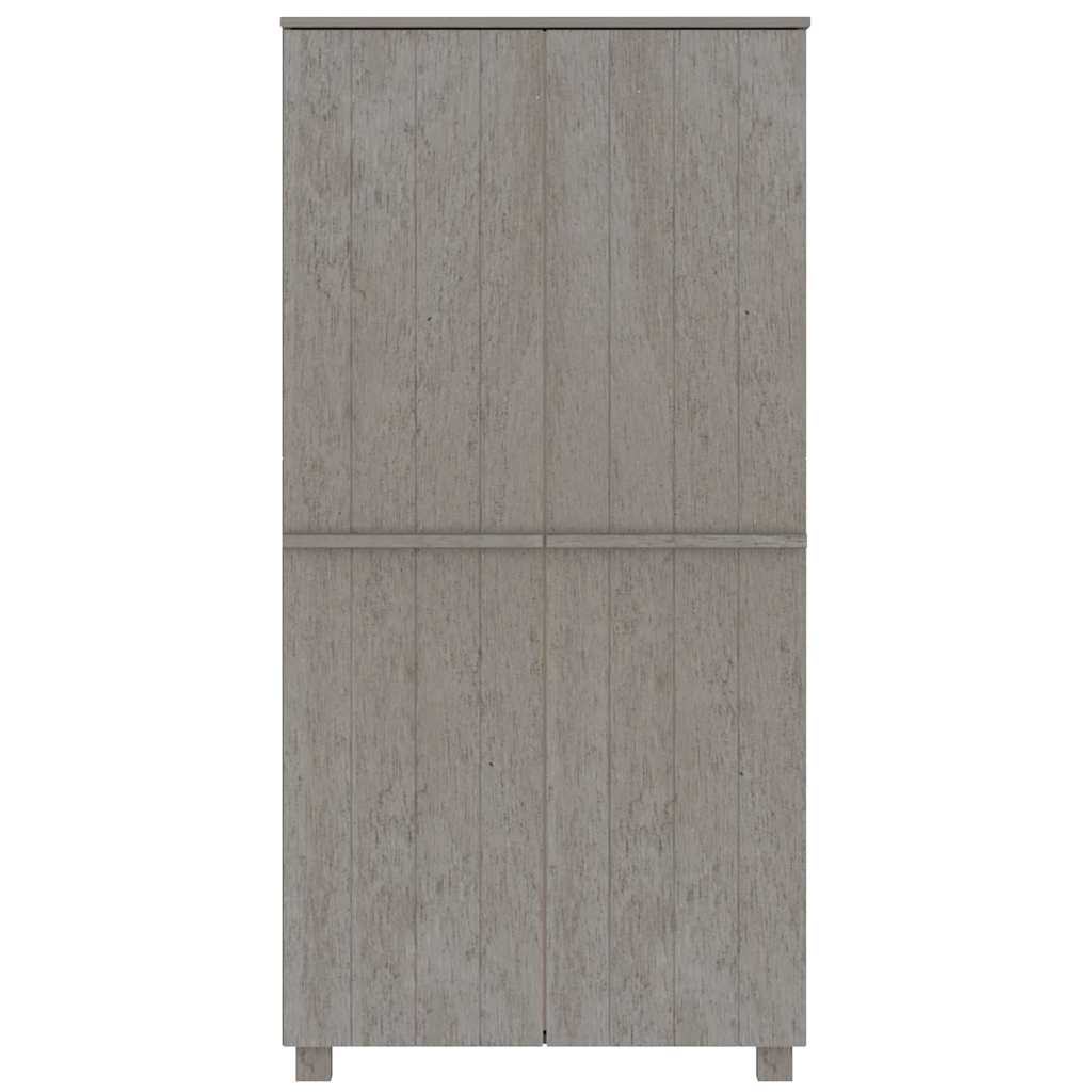 Ormar HAMAR svjetlosivi 89 x 50 x 180 cm od masivne borovine
