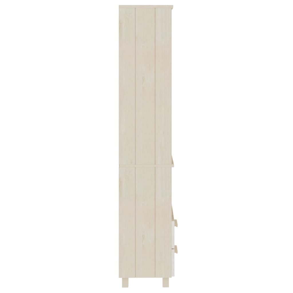 Visoka komoda HAMAR boja meda 60 x 35 x 180 cm masivna borovina