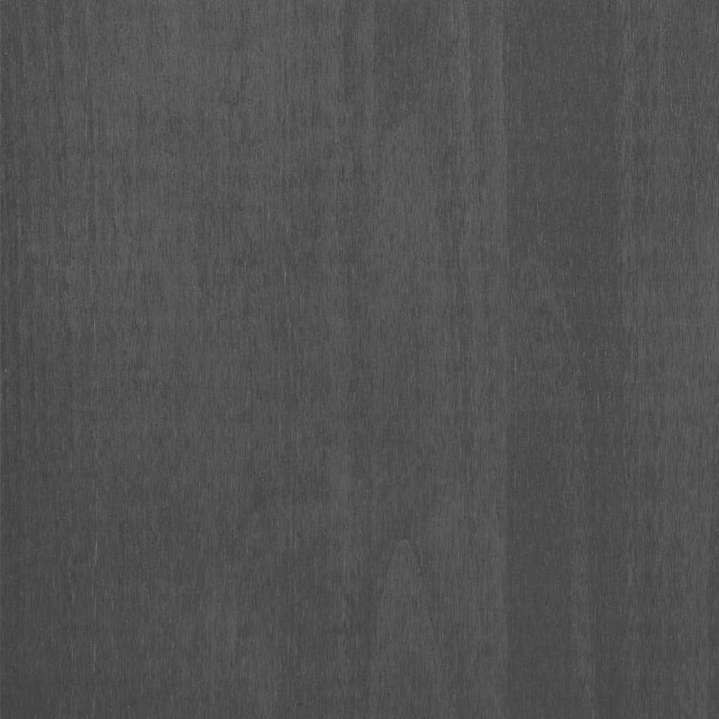 Komoda HAMAR tamnosiva 85 x 35 x 80 cm od masivne borovine