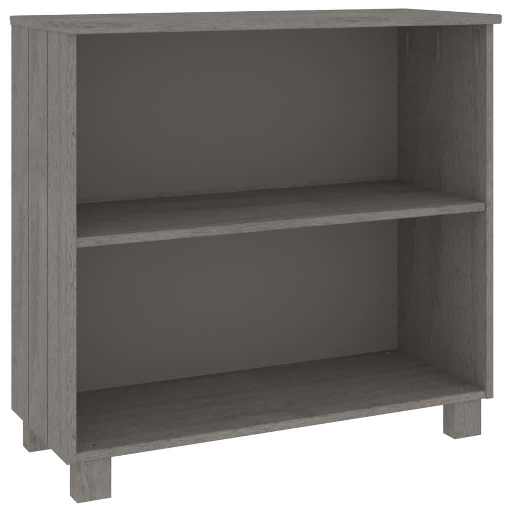 Komoda HAMAR svjetlosiva 85 x 35 x 80 cm od masivne borovine
