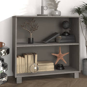 Komoda HAMAR svjetlosiva 85 x 35 x 80 cm od masivne borovine