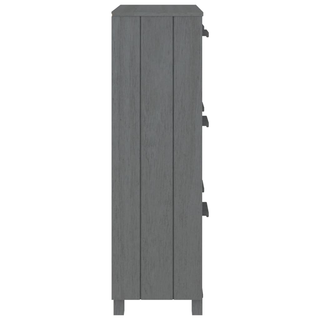 Ormarić za cipele HAMAR tamnosivi 59,5x35x117 cm od borovine