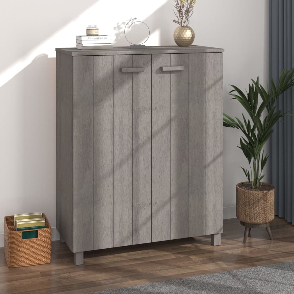Ormarić za cipele HAMAR svjetlosivi 85x40x108 cm od borovine