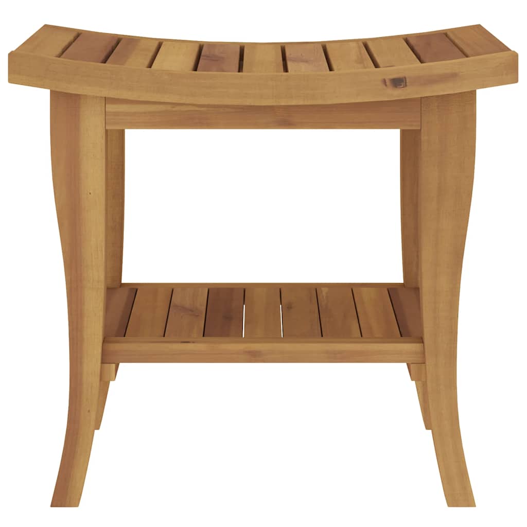 Kupaonski bočni stolić 50 x 35 x 45 cm od masivne tikovine