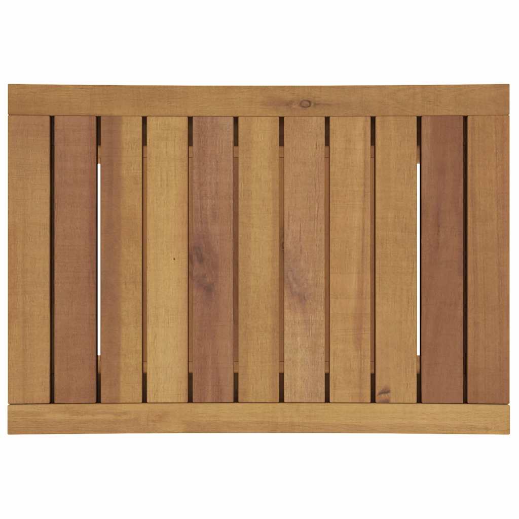 Kupaonski bočni stolić 50 x 35 x 45 cm od masivne tikovine