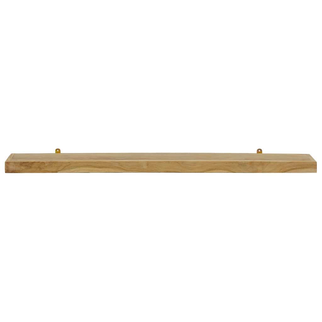 Zidne police 2 kom 110 x 15 x 4 cm od masivne tikovine