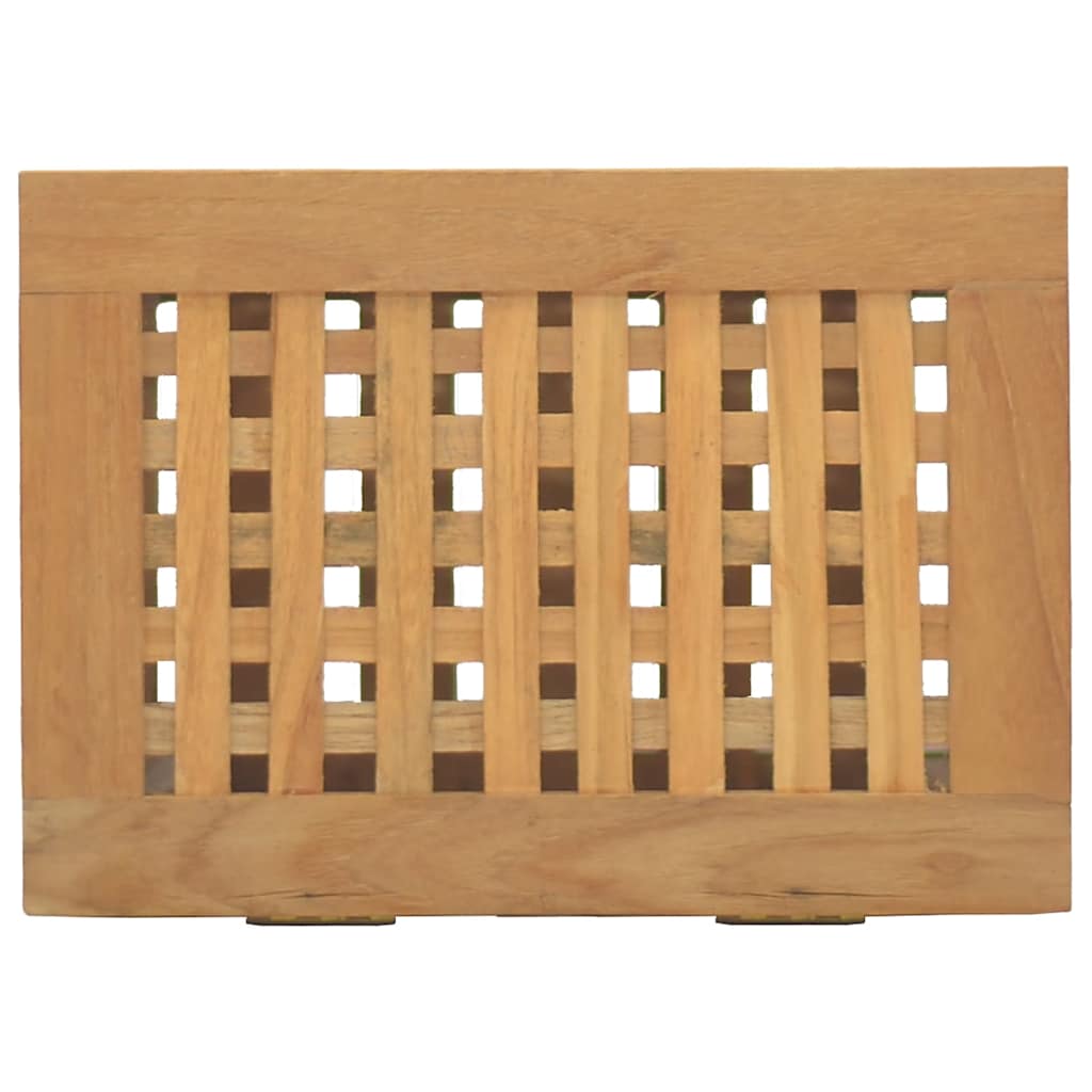 Košara za rublje 35 x 25 x 60 cm od masivne tikovine