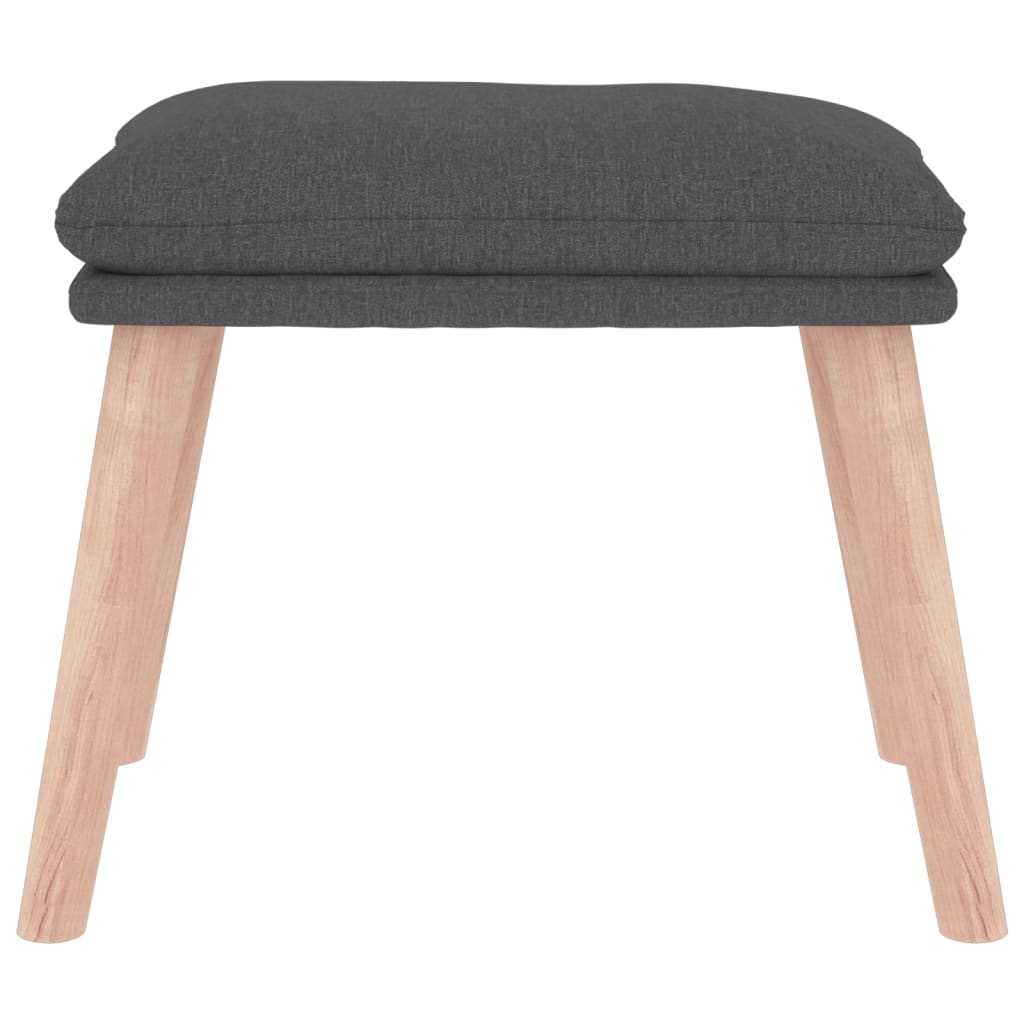 Tabure tamnosivi 45 x 29,5 x 35 cm od tkanine