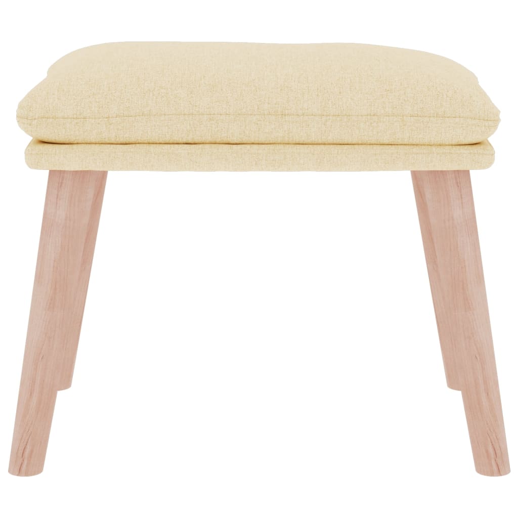 Tabure krem 45 x 29,5 x 35 cm od tkanine