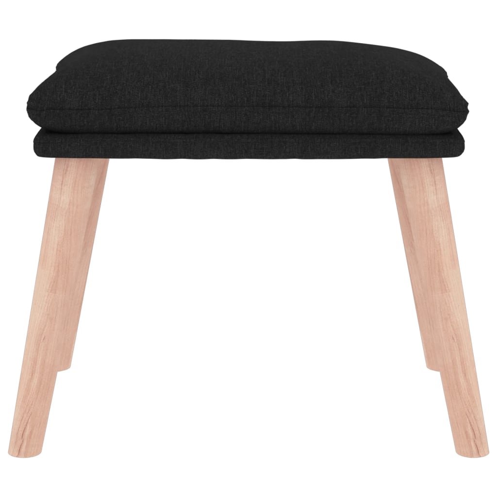Tabure crni 45 x 29,5 x 35 cm od tkanine