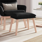 Tabure crni 45 x 29,5 x 35 cm od tkanine