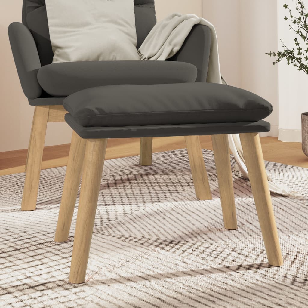 Tabure tamnosivi 45x29,5x35 cm baršunasti