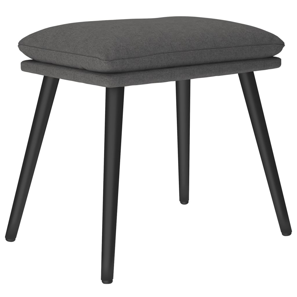Tabure tamnosivi 45 x 29,5 x 35 cm od tkanine