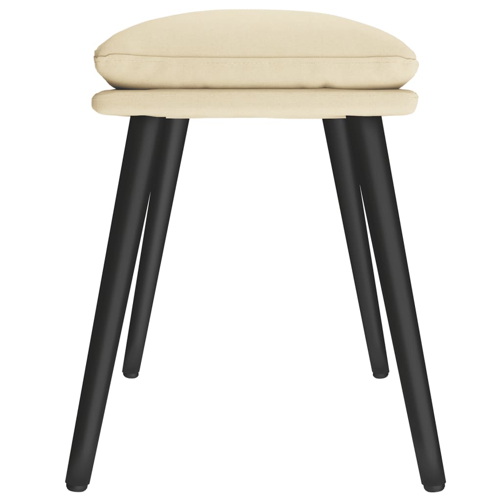 Tabure krem 45x29,5x35 cm od tkanine