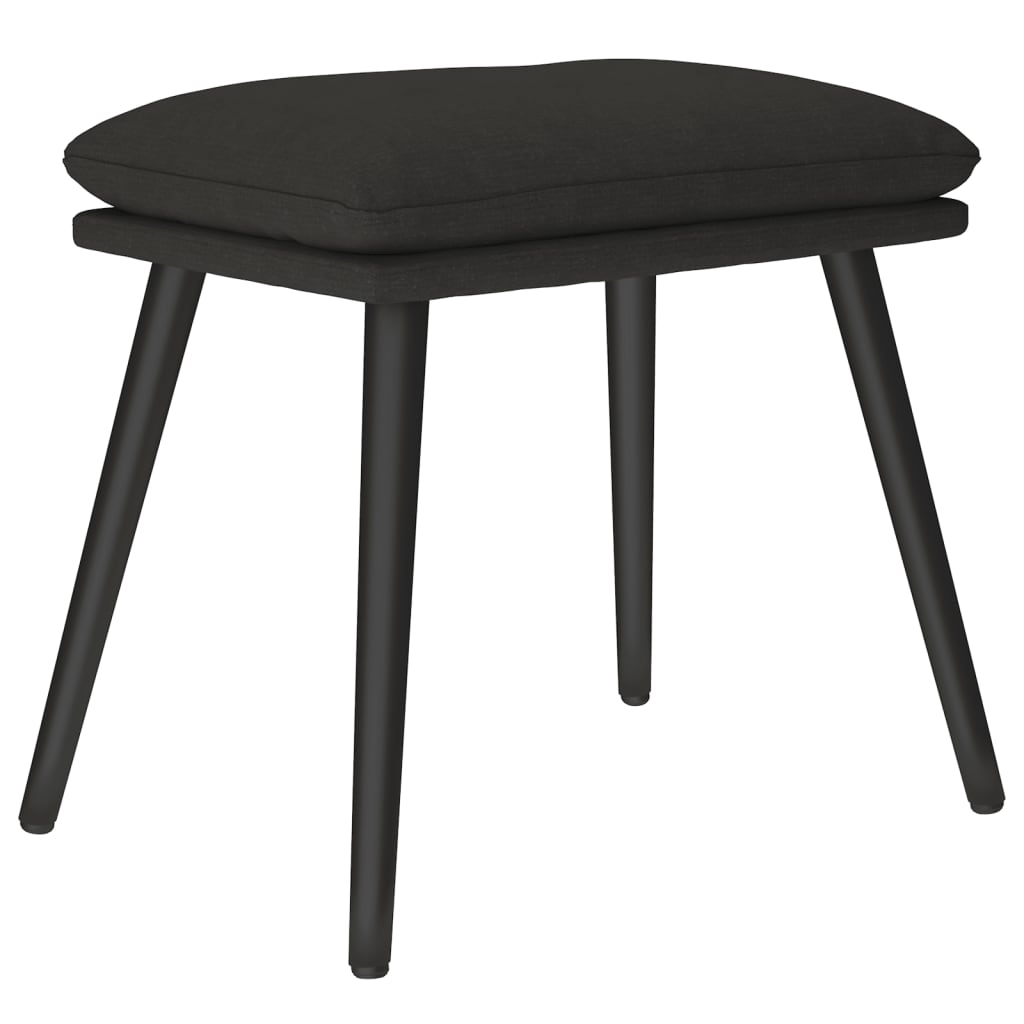 Tabure crni 45 x 29,5 x 35 cm od tkanine