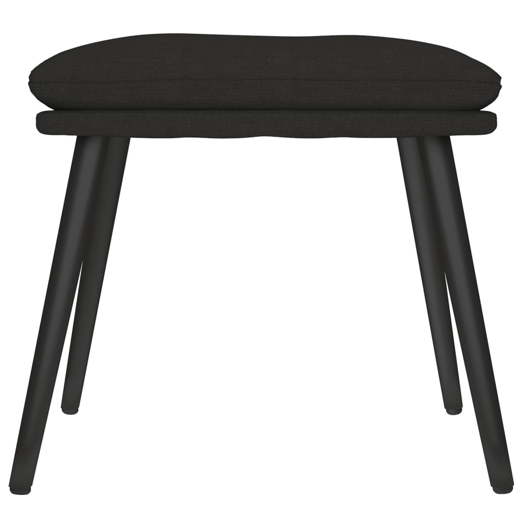 Tabure crni 45 x 29,5 x 35 cm od tkanine