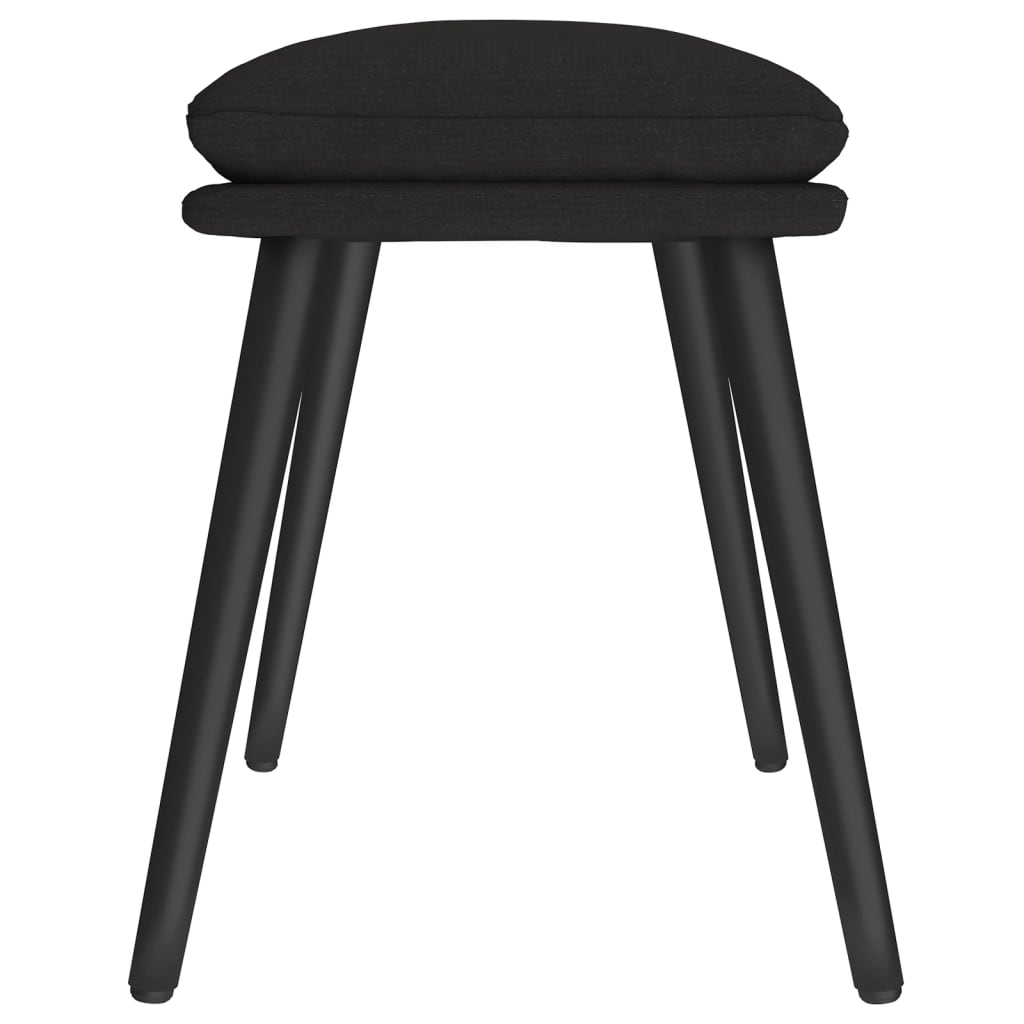 Tabure crni 45 x 29,5 x 35 cm od tkanine