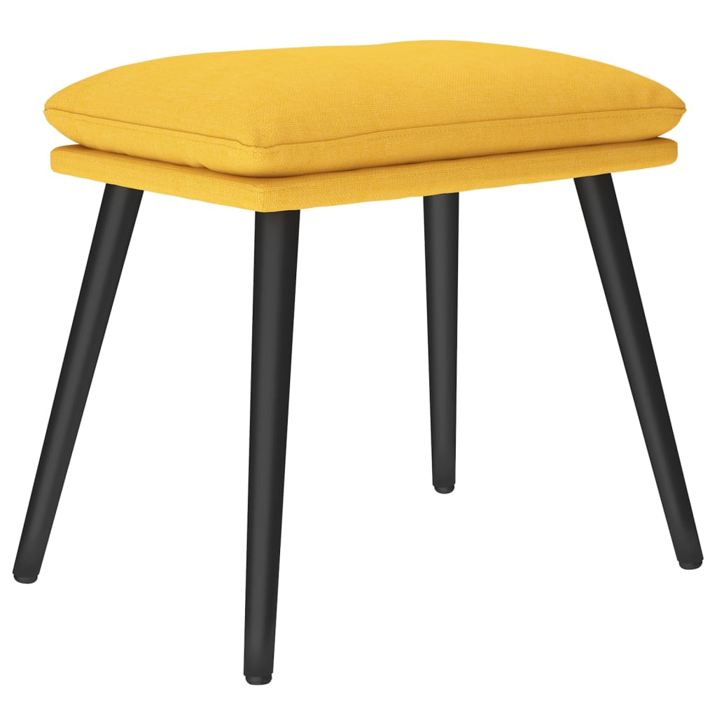 Tabure boja senfa 45 x 29,5 x 35 cm od tkanine