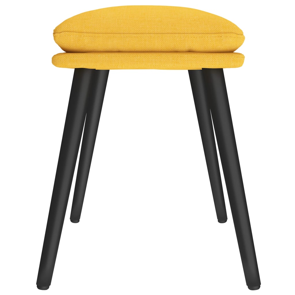 Tabure boja senfa 45 x 29,5 x 35 cm od tkanine