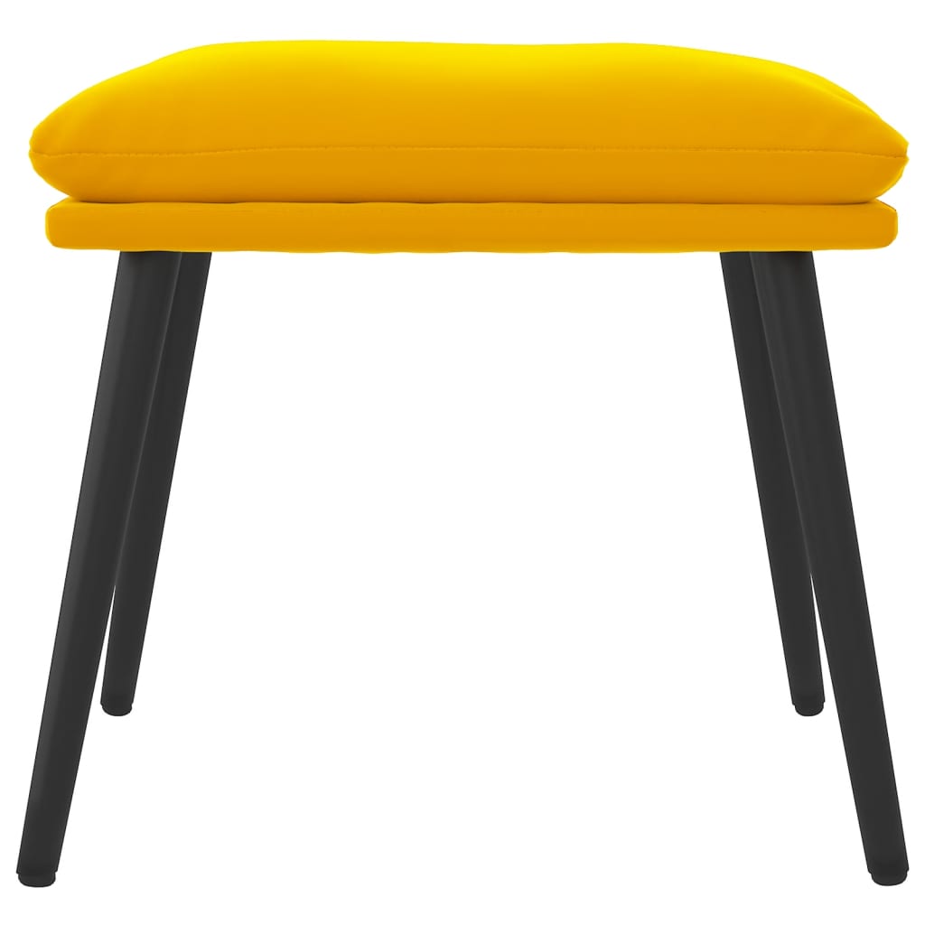 Tabure boja senfa 45x29,5x35 cm baršunasti