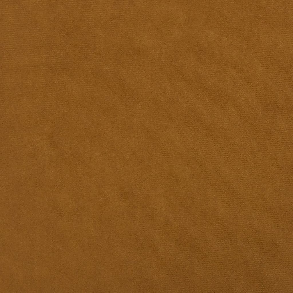 Tabure smeđi 45x29,5x35 cm baršunasti