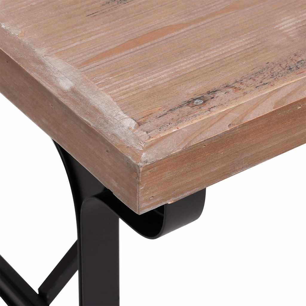 Blagovaonski stol 110x65x82 cm od masivne jelovine i željeza