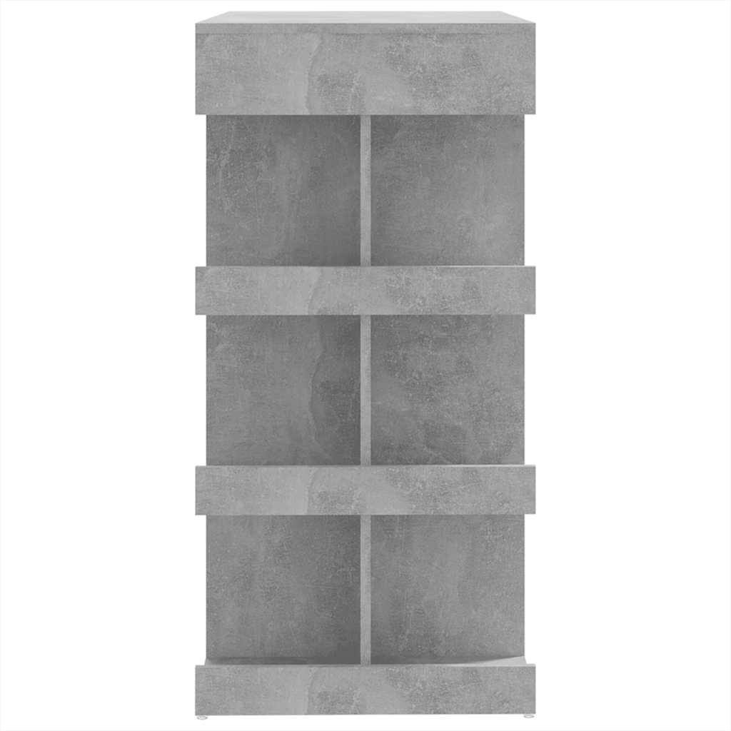 Barski stol sa stalkom boja betona 100 x 50 x 101,5 cm drveni