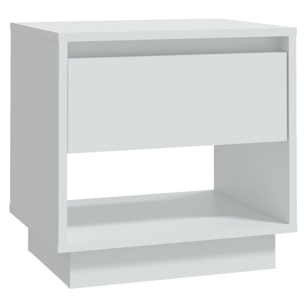 Noćni ormarići 2 kom bijeli 45x34x44 cm konstruirano drvo