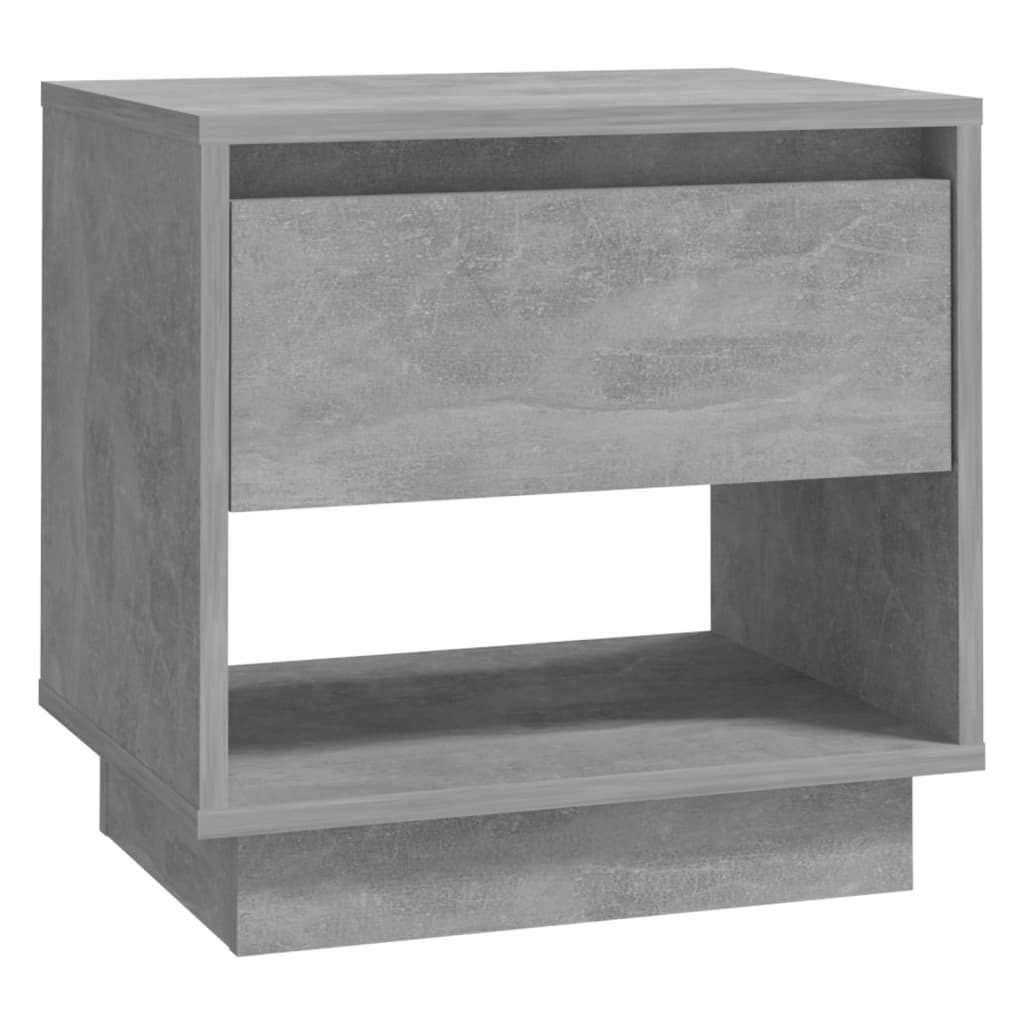Noćni ormarići 2 kom boja betona 45x34x44 cm konstruirano drvo