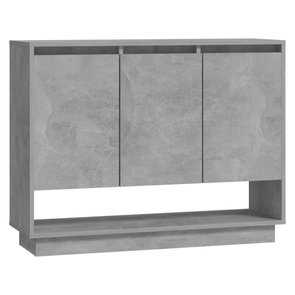 Komoda siva boja betona 97x31x75 cm od konstruiranog drva