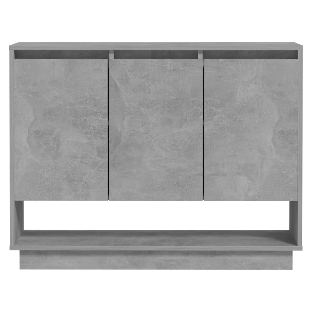 Komoda siva boja betona 97x31x75 cm od konstruiranog drva