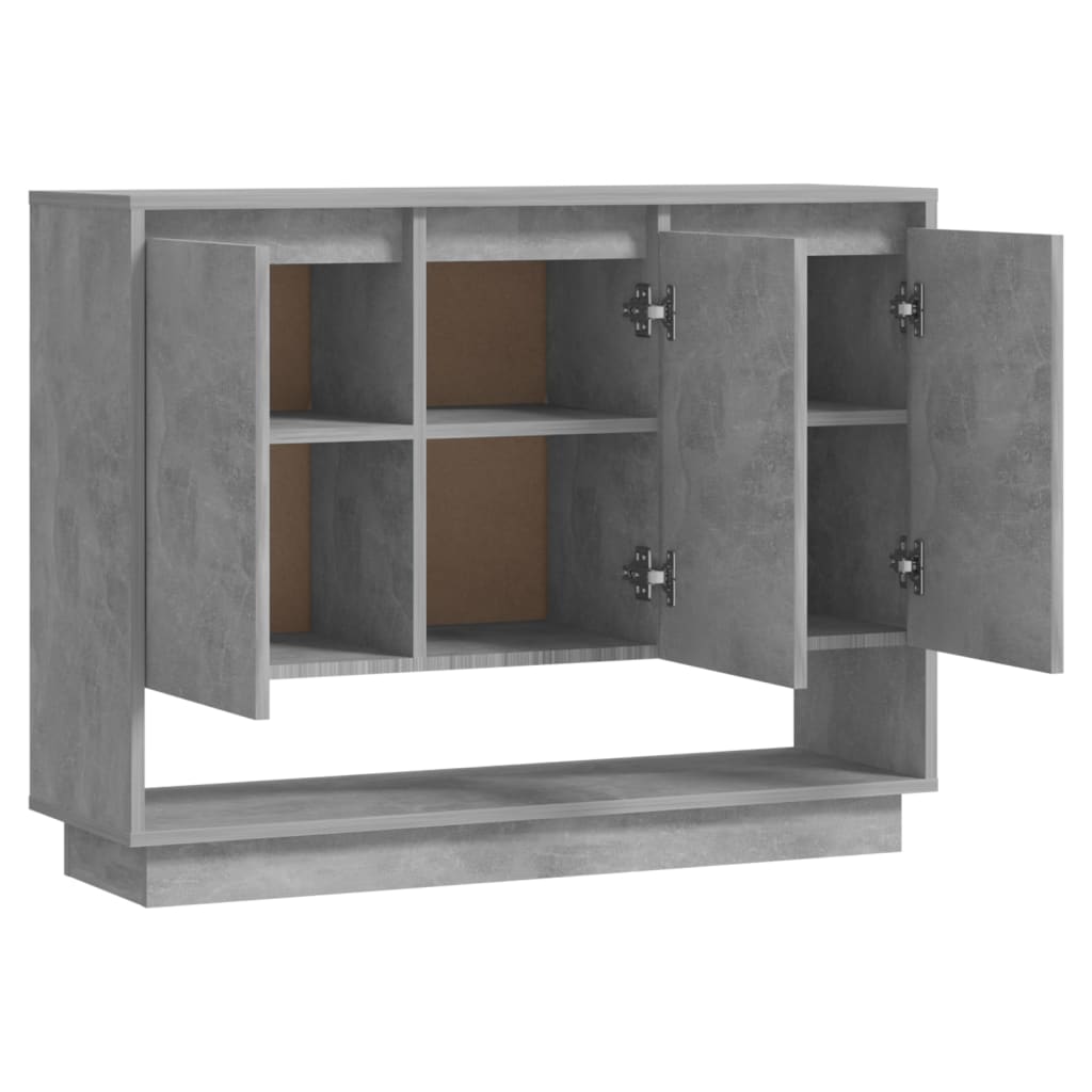 Komoda siva boja betona 97x31x75 cm od konstruiranog drva