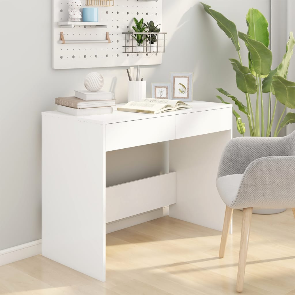 Radni stol bijeli 101x50x76,5 cm od konstruiranog drva