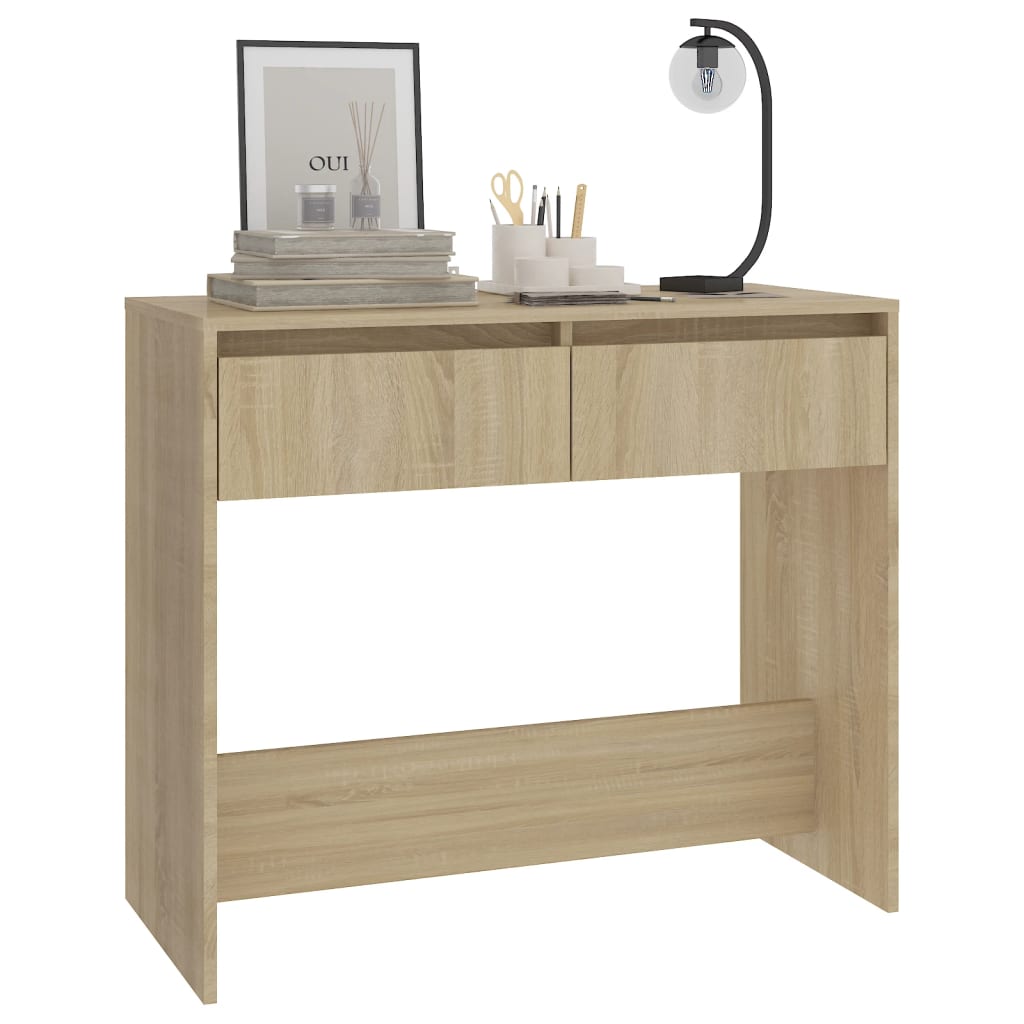 Konzolni stol boja hrasta 89 x 41 x 76,5 cm konstruirano drvo