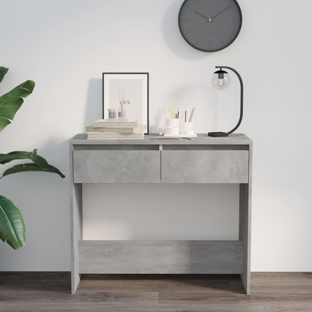 Konzolni stol boja betona 89 x 41 x 76,5 cm konstruirano drvo