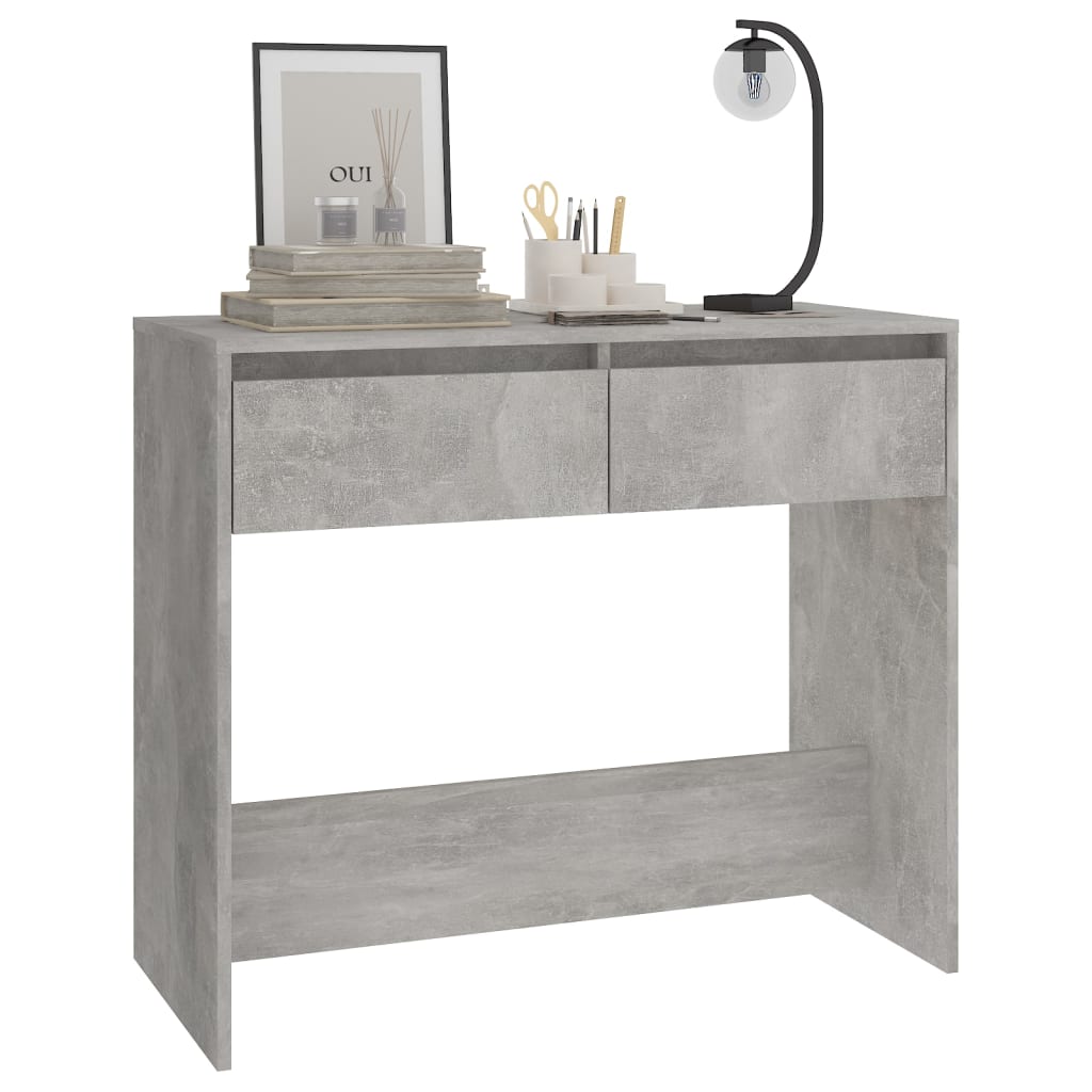 Konzolni stol boja betona 89 x 41 x 76,5 cm konstruirano drvo