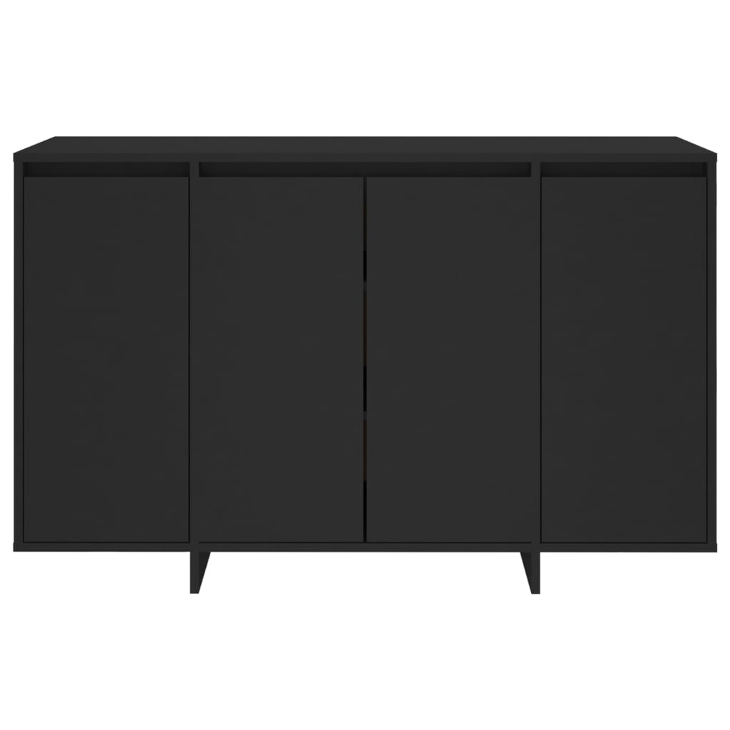 Komoda crna 120 x 41 x 75 cm konstruirano drvo