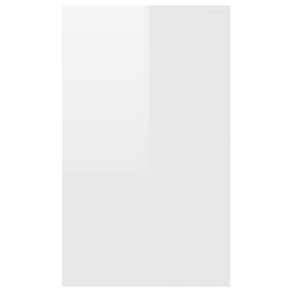 Komoda s 3 ladice sjajna bijela 120x41x75 cm konstruirano drvo