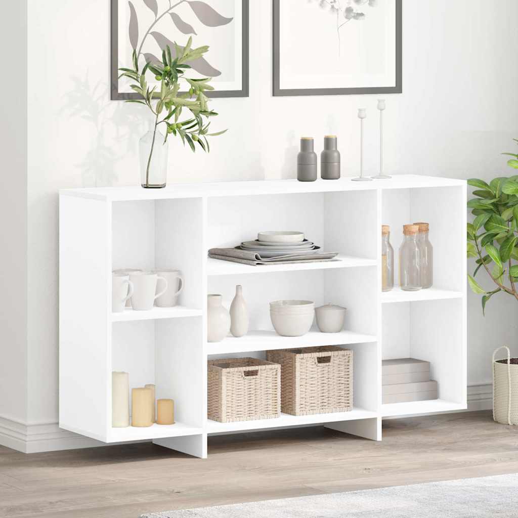 Komoda bijela 120 x 30 x 75 cm od konstruiranog drva