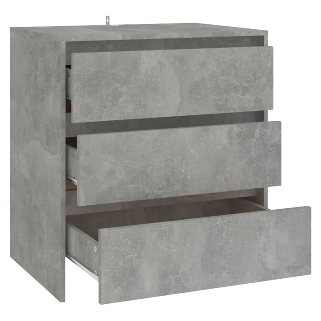 Komoda siva boja betona 70x41x75 cm od konstruiranog drva