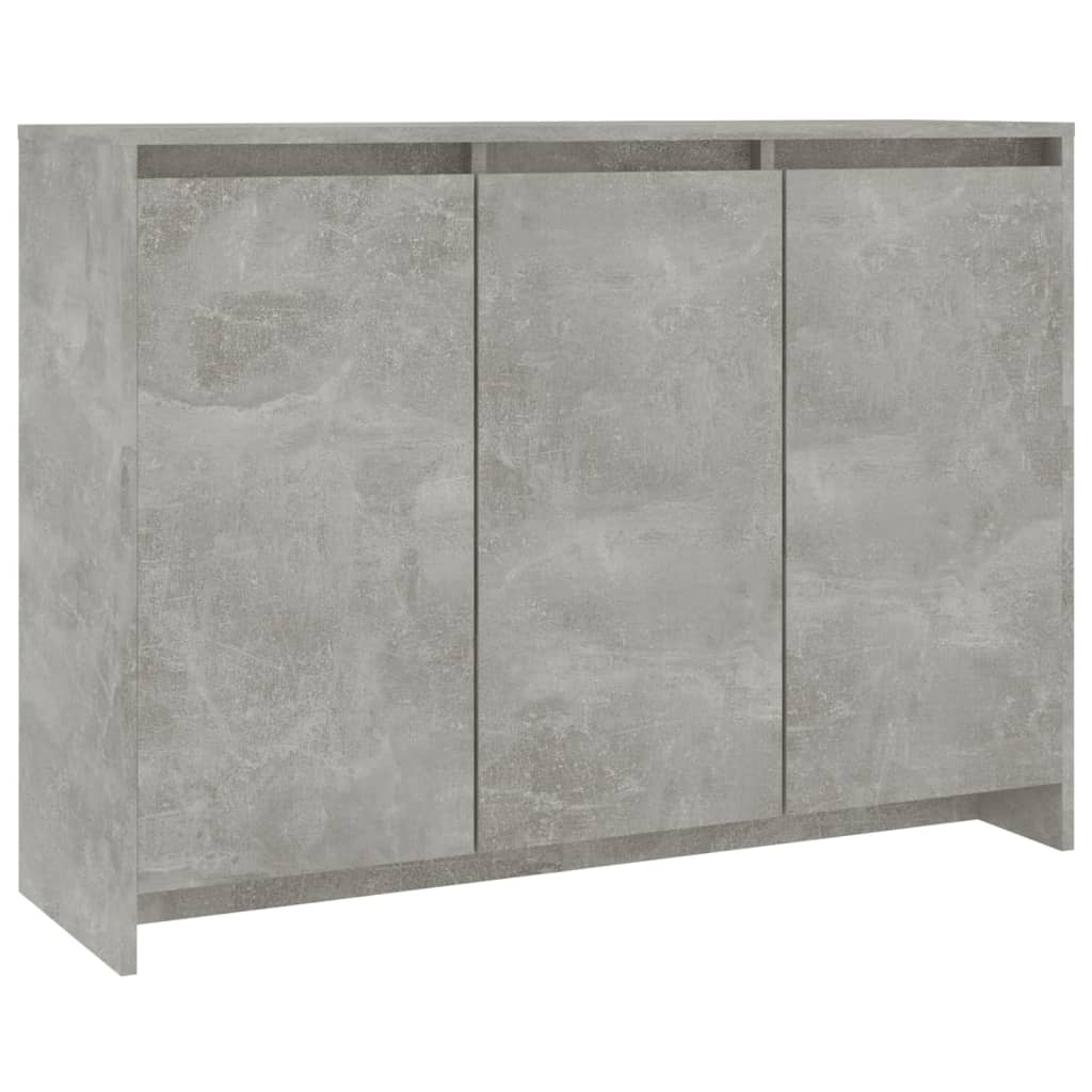 Komoda siva boja betona 102x33x75 cm od konstruiranog drva